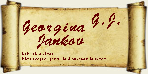 Georgina Jankov vizit kartica